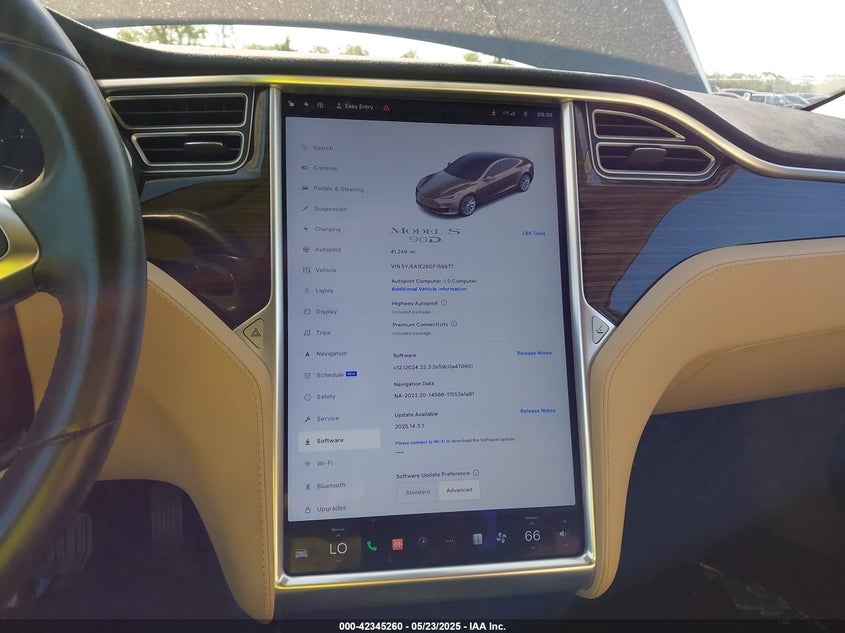 5YJSA1E26GF159977 2016 TESLA MODEL S photo no. 19