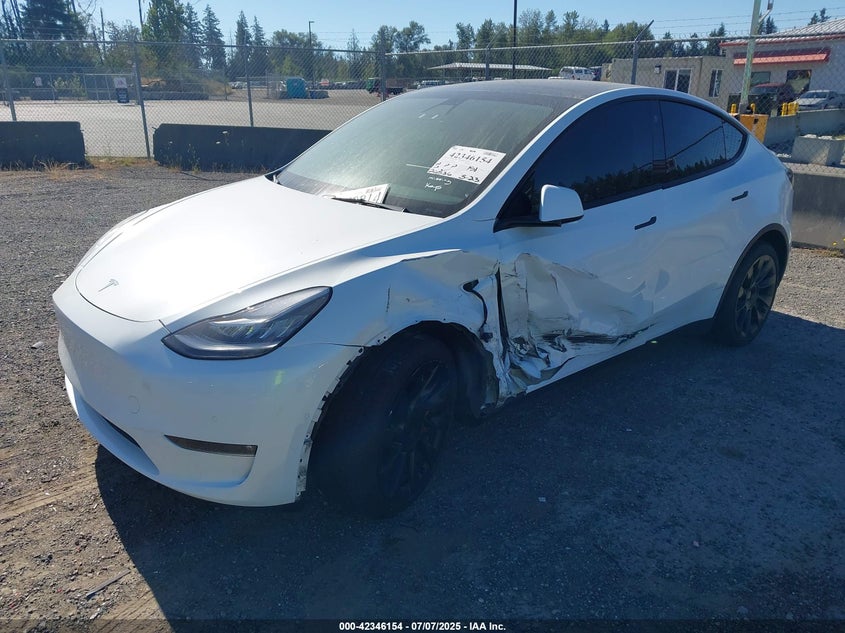Vin: 5yjygdee9mf204796, lot: 42838411, tesla model y long range dual motor all-wheel drive 20212