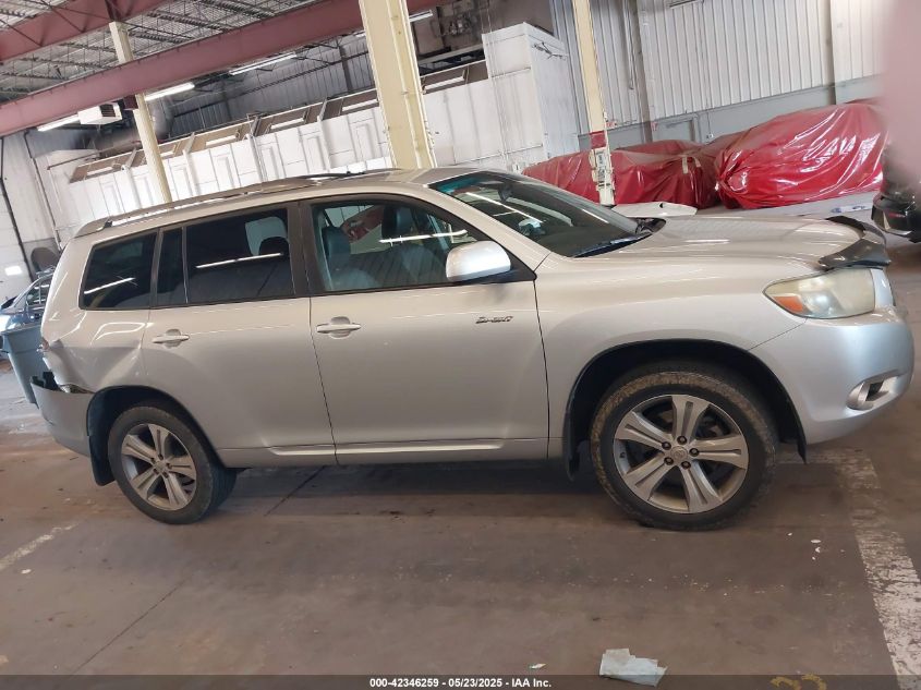 2008 Toyota Highlander Sport VIN: JTEES43A782070246 Lot: 42346259