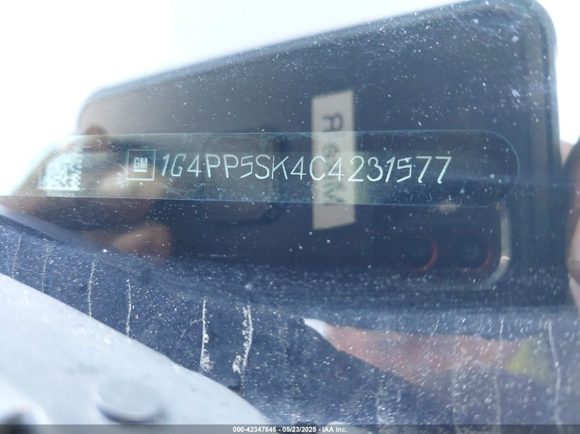 2012 Buick Verano VIN: 1G4PP5SK4C4231577 Lot: 42347846