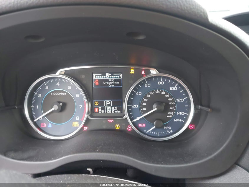 2016 SUBARU IMPREZA 2.0I SPORT LIMITED - JF1GPAK66GH309068