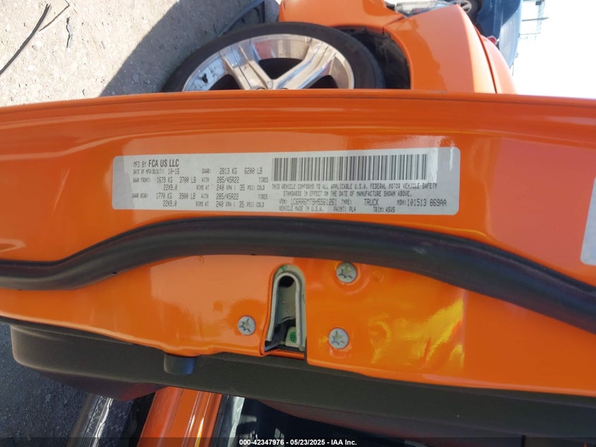 2017 RAM 1500 SPORT  4X2 5'7 BOX - 1C6RR6MT9HS561261