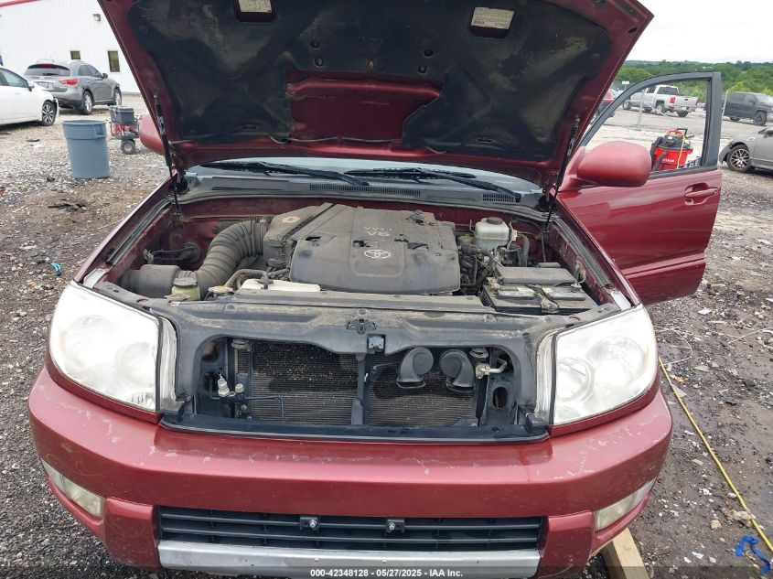 2005 Toyota 4Runner Sr5 Sport V6/Sr5 V6 VIN: JTEBU14R758029334 Lot: 42348128