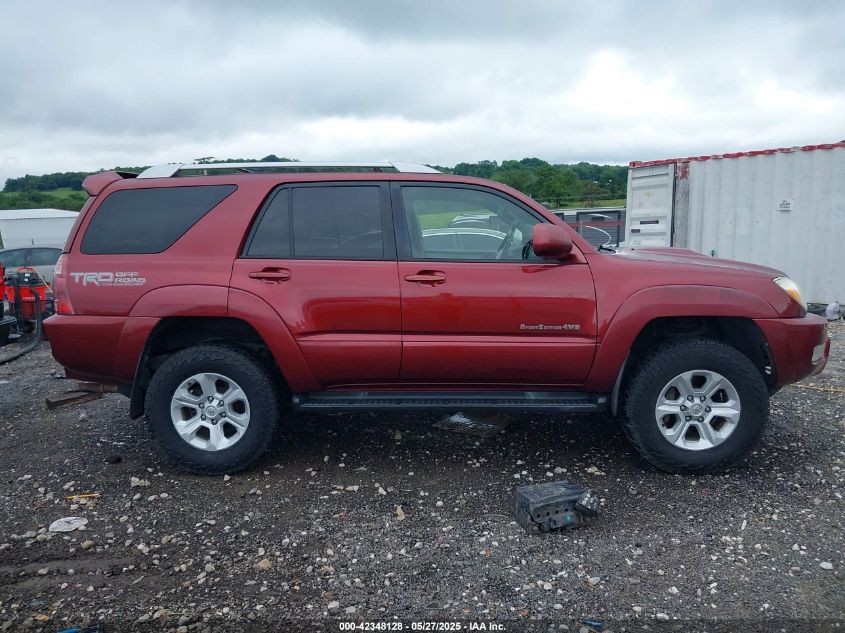 2005 Toyota 4Runner Sr5 Sport V6/Sr5 V6 VIN: JTEBU14R758029334 Lot: 42348128