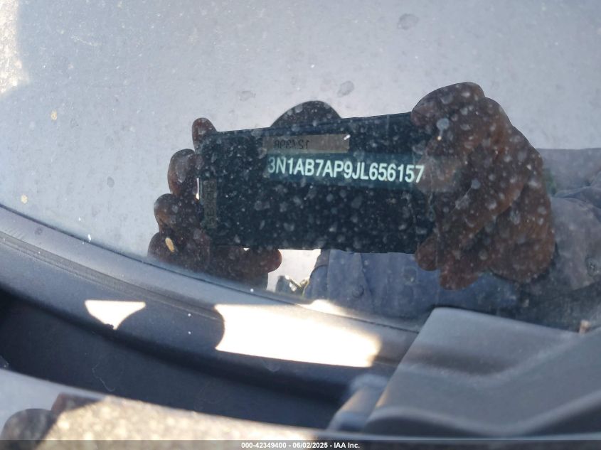 2018 Nissan Sentra Sv VIN: 3N1AB7AP9JL656157 Lot: 42349400