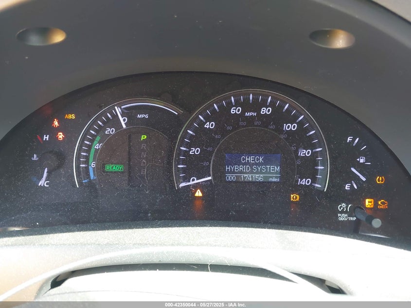 2010 TOYOTA CAMRY HYBRID VIN: JTNBB3EK9A3053564