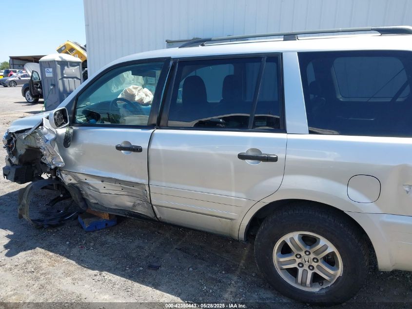 2005 Honda Pilot Ex-L VIN: 2HKYF18695H567284 Lot: 42350443