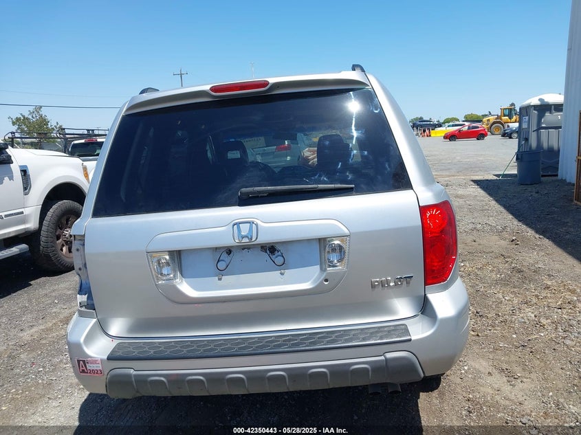 2005 Honda Pilot Ex-L VIN: 2HKYF18695H567284 Lot: 42350443