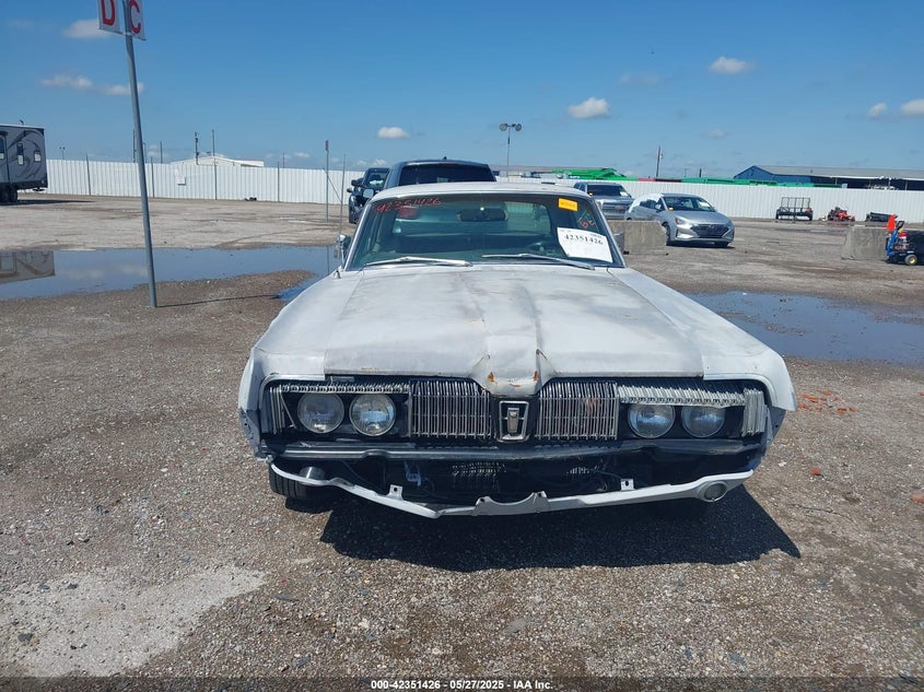 1967 Mercury Cougar VIN: 7F91A619404 Lot: 42351426