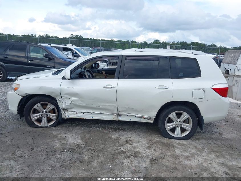 2008 Toyota Highlander Limited VIN: JTEES42A782D12963 Lot: 42352024