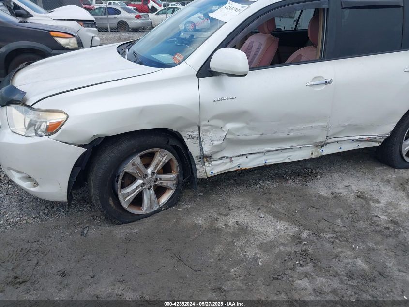 2008 Toyota Highlander Limited VIN: JTEES42A782D12963 Lot: 42352024