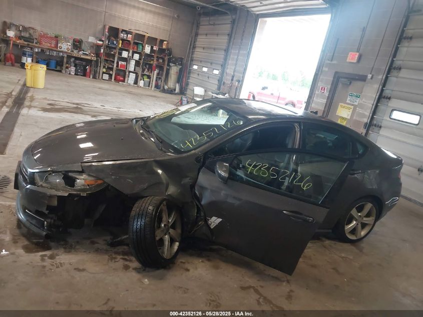 2015 Dodge Dart Gt VIN: 1C3CDFEB7FD277006 Lot: 42352126