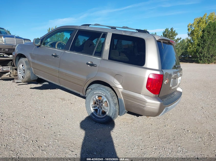 2004 Honda Pilot Ex gold suv gasoline 2HKYF18414H504287 photo #4