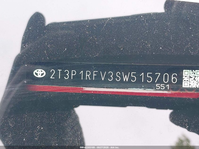 2025 Toyota RAV4 - 2T3P1RFV3SW515706