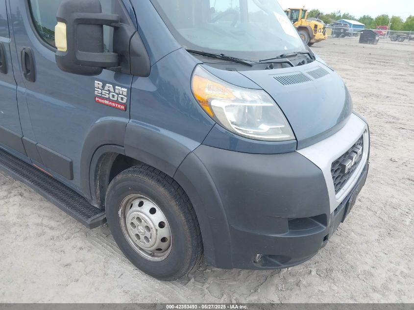 2019 Ram Promaster 2500 High Roof 159 Wb VIN: 3C6TRVDG3KE519164 Lot: 42353493