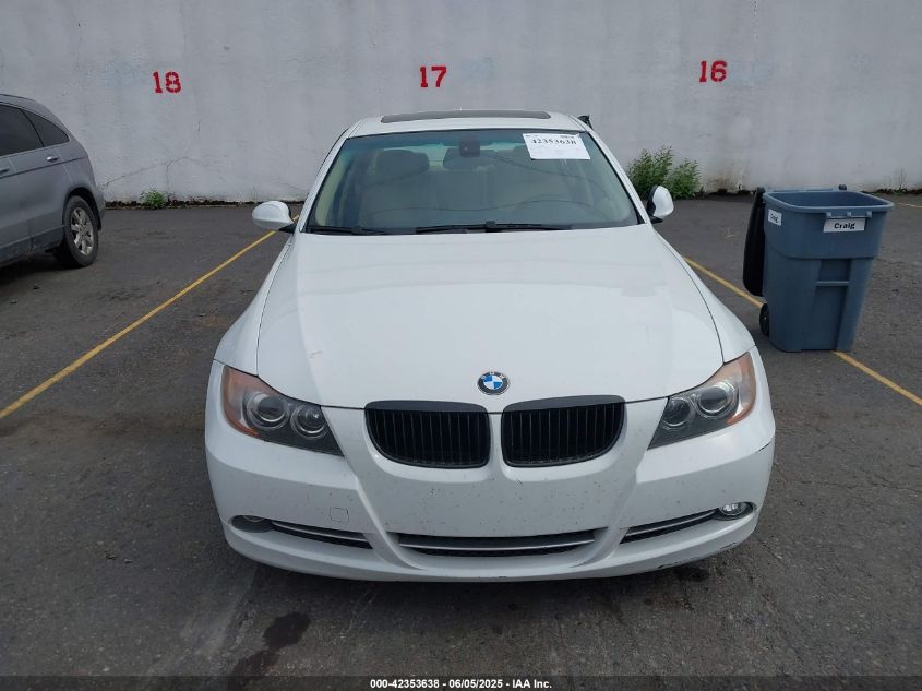 2007 BMW 335I VIN: WBAVB73587VF52911 Lot: 42353638