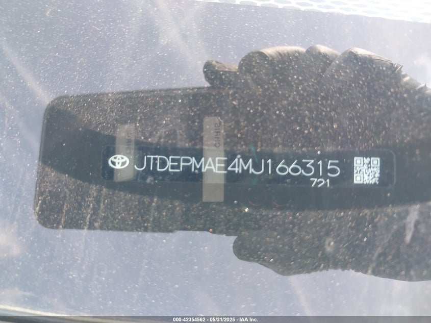 2021 TOYOTA COROLLA LE - JTDEPMAE4MJ166315