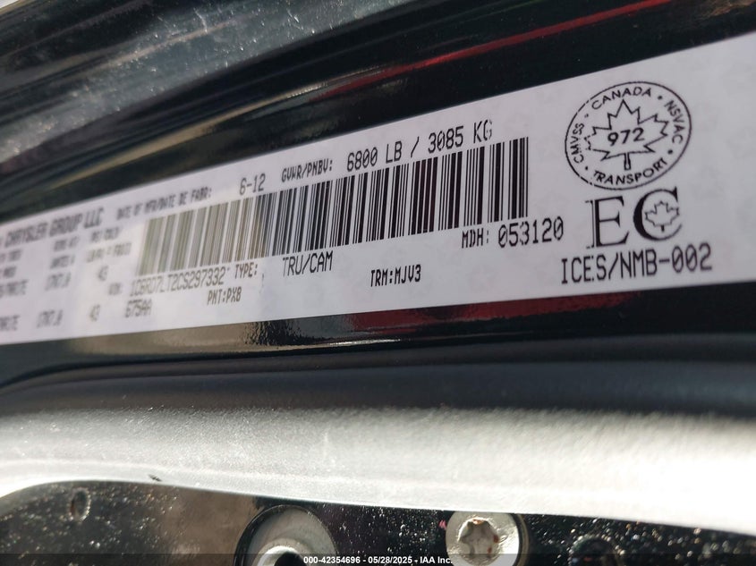 2012 DODGE RAM 1500 VIN: 1C6RD7LT2CS297332