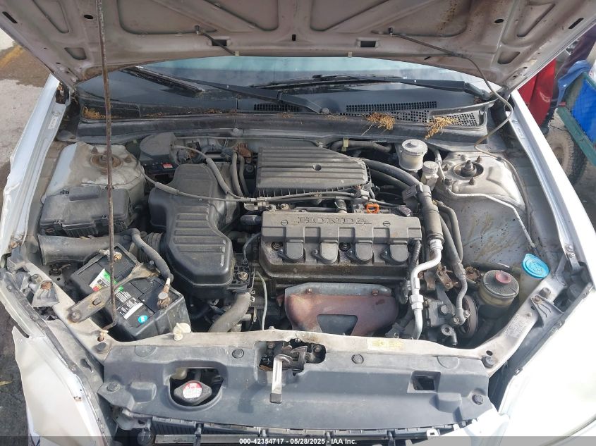 2002 Honda Civic VIN: 18GES15552L031399 Lot: 42354717