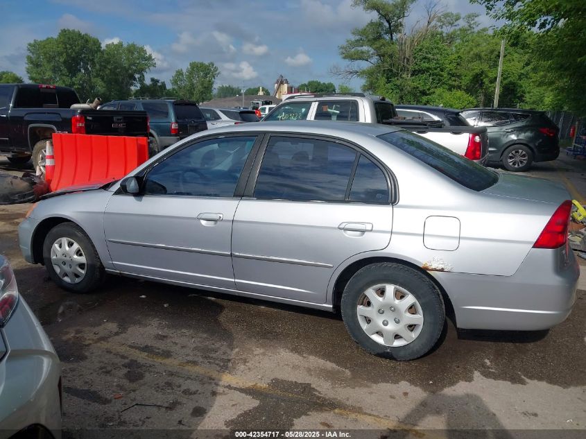 2002 Honda Civic VIN: 18GES15552L031399 Lot: 42354717