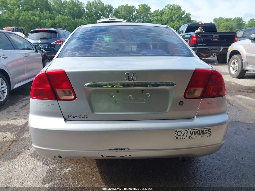 2002 Honda Civic VIN: 18GES15552L031399 Lot: 42354717