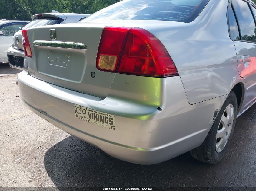 2002 Honda Civic VIN: 18GES15552L031399 Lot: 42354717