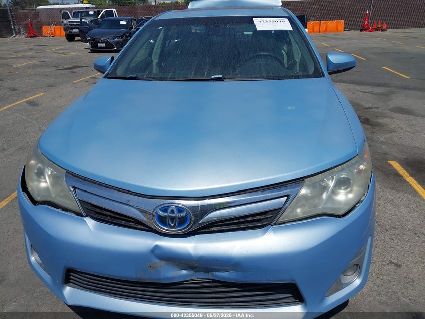2012 TOYOTA CAMRY HYBRID VIN: 4T1BD1FK8CU030786