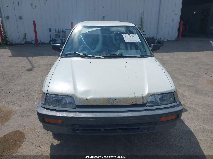 1988 Honda Civic Dx VIN: 1HGED3645JA054137 Lot: 42355089