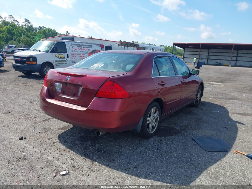 2006 HONDA ACCORD VIN: 1HGCM563X6A085854