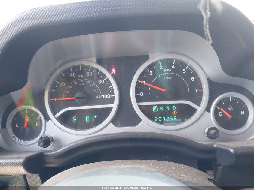 2009 JEEP WRANGLER UNLIMITED VIN: 1J4GA59109L740206