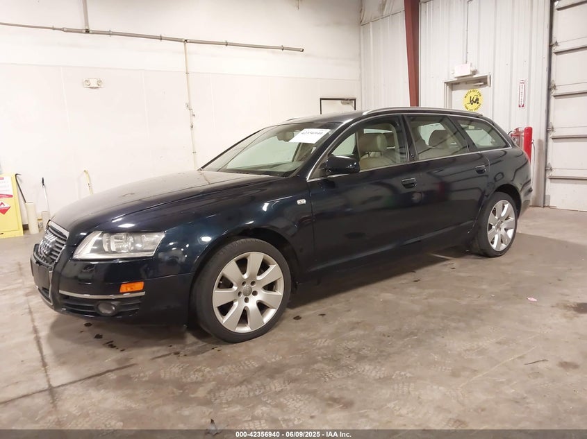 2006 Audi A6 3.2 Avant blue wagon gasoline WAUKH74F86N113969 photo #3