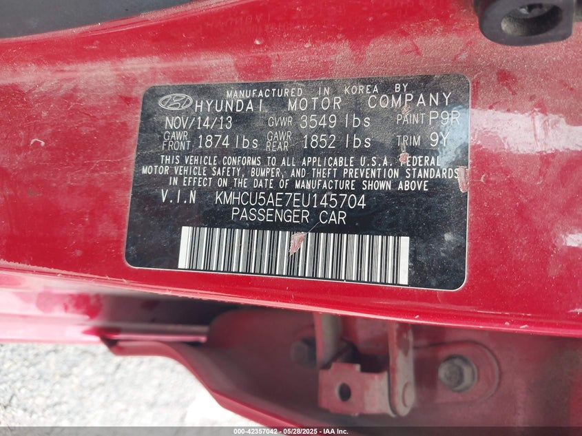 2014 HYUNDAI ACCENT SE - KMHCU5AE7EU145704