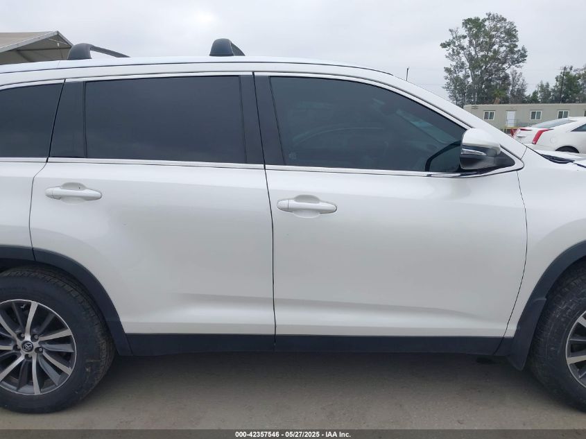 2019 Toyota Highlander Xle VIN: 5TDJZRFH5KS57049 Lot: 42357546
