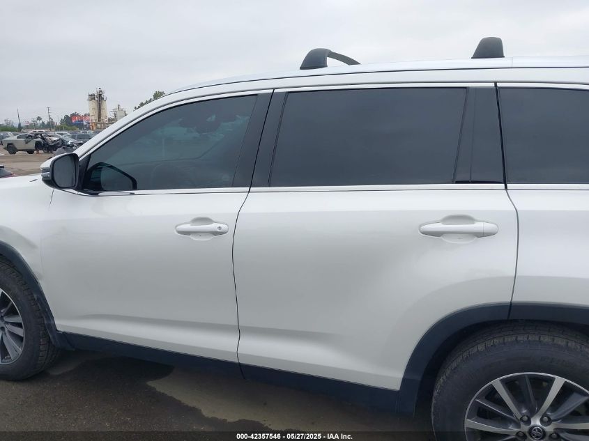 2019 Toyota Highlander Xle VIN: 5TDJZRFH5KS57049 Lot: 42357546