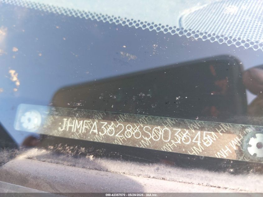 2006 Honda Civic Hybrid VIN: JHMFA36286S003645 Lot: 42357570