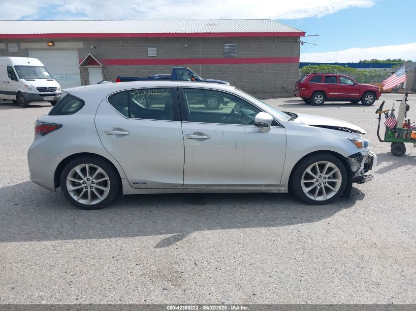 2012 Lexus Ct 200H Premium VIN: JTHKD5BH2C2108138 Lot: 42359222