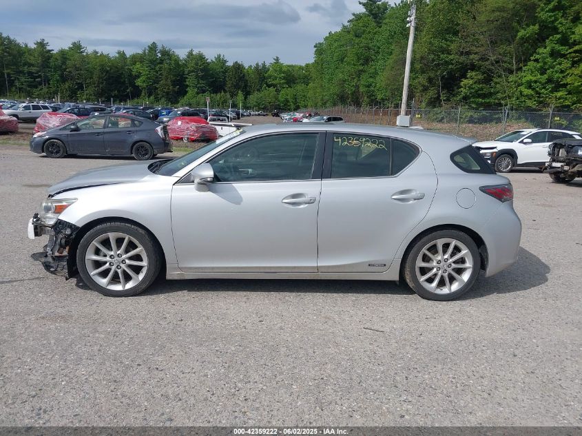 2012 Lexus Ct 200H Premium VIN: JTHKD5BH2C2108138 Lot: 42359222