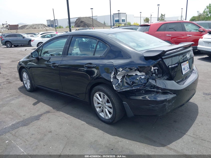 2012 HONDA CIVIC VIN: 2HGFB2F80CH500318