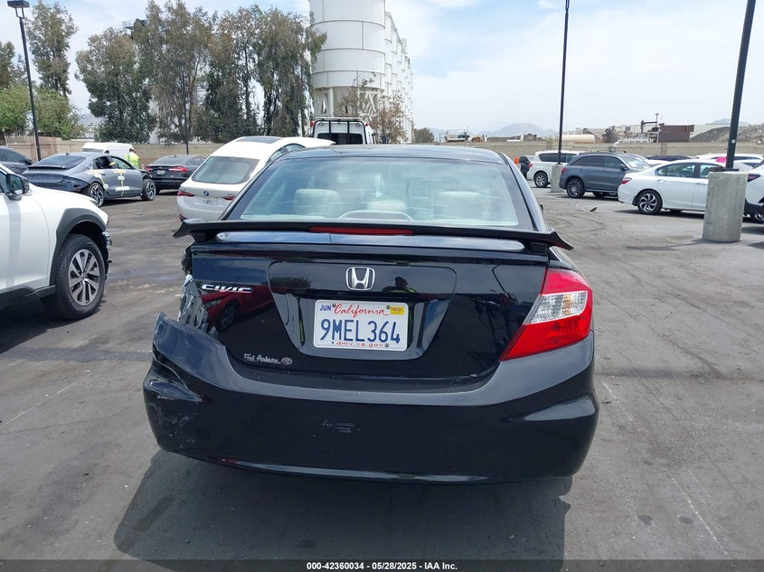 2012 HONDA CIVIC VIN: 2HGFB2F80CH500318