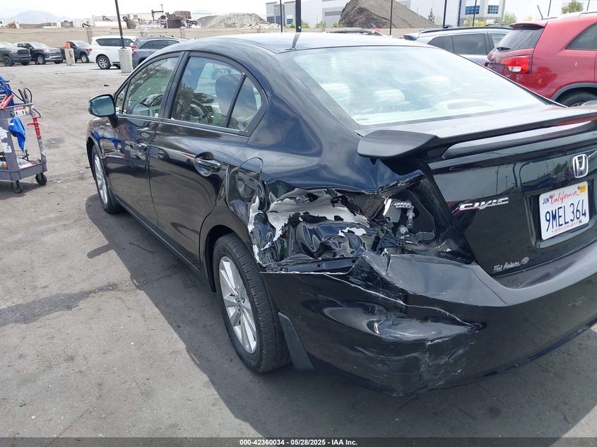 2012 HONDA CIVIC VIN: 2HGFB2F80CH500318