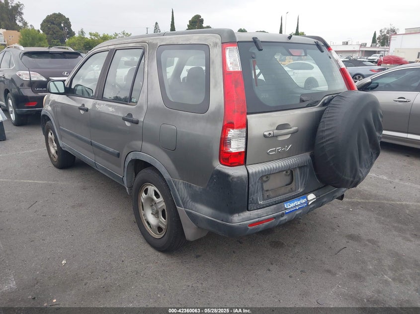2006 HONDA CR-V VIN: JHLRD68586C010378