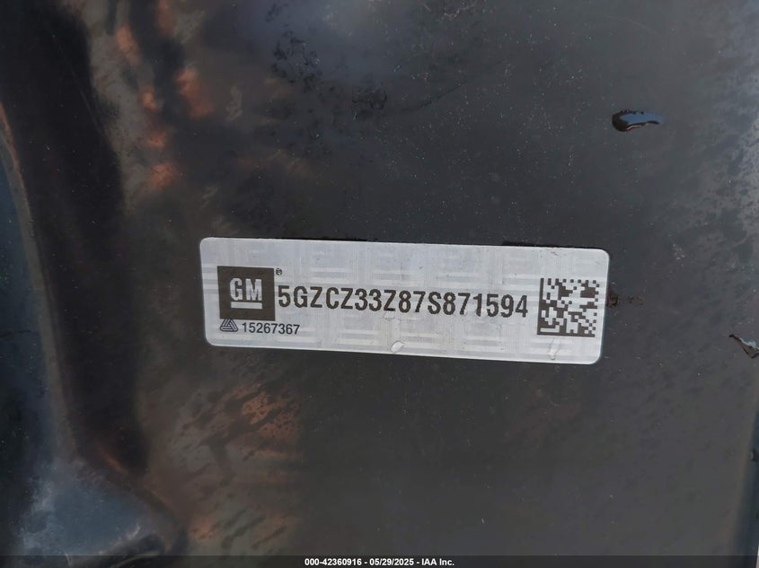 2007 Saturn Vue Hybrid VIN: 5GZCZ33Z87S871594 Lot: 42360916