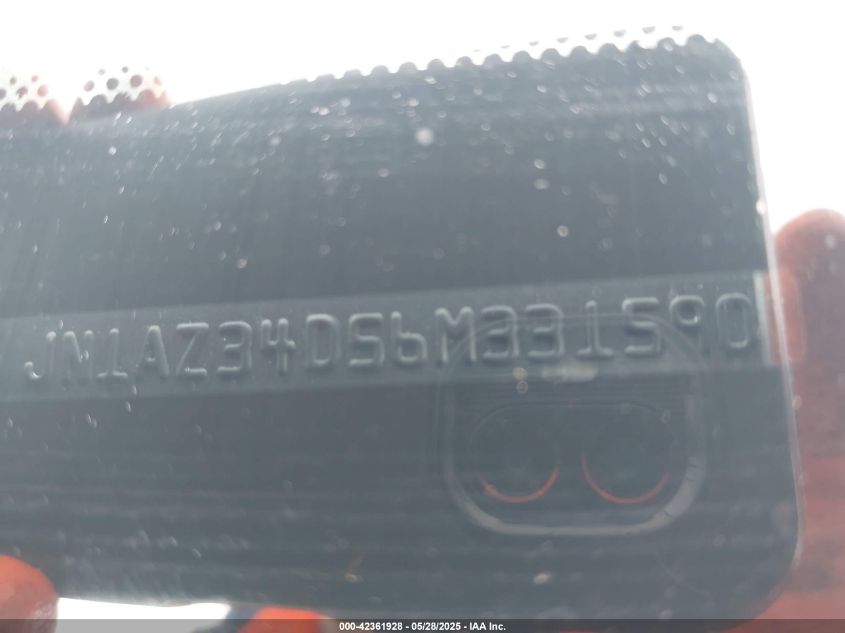 2006 Nissan 350Z Enthusiast VIN: JN1AZ34D56M331590 Lot: 42361928