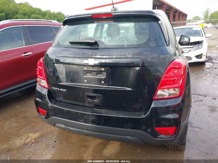 2017 Chevrolet Trax Ls VIN: 3GNCJNSB4HL281117 Lot: 42365023