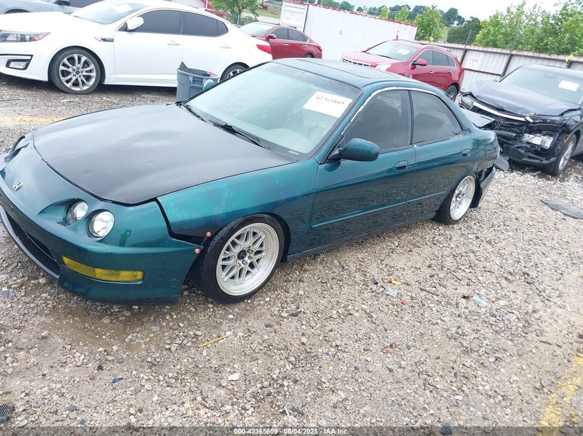 1999 Acura Integra Ls green sedan gasoline JH4DB7653XS004340 photo #3