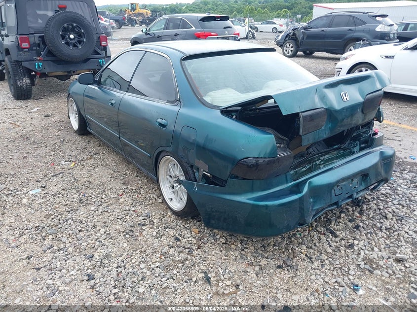 1999 Acura Integra Ls green sedan gasoline JH4DB7653XS004340 photo #4