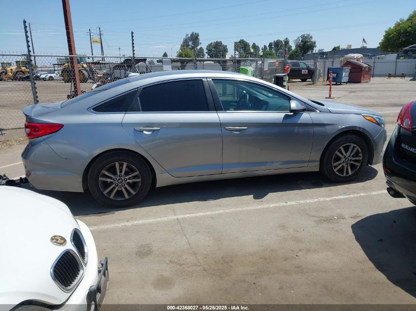 2016 Hyundai Sonata Se VIN: 5NPE24AF5GH377009 Lot: 42368027
