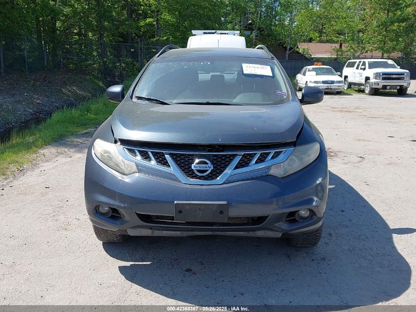 2013 Nissan Murano Sv VIN: JN8AZ1MW7DW301564 Lot: 43443426