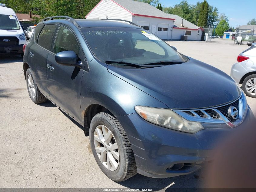 2013 Nissan Murano Sv VIN: JN8AZ1MW7DW301564 Lot: 43443426
