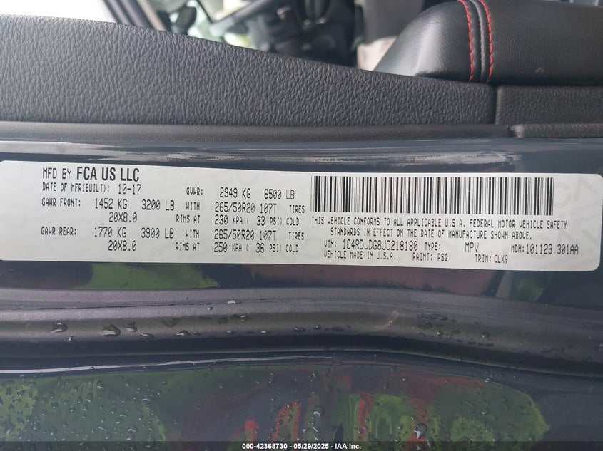 2018 DODGE DURANGO GT AWD - 1C4RDJDG8JC218180